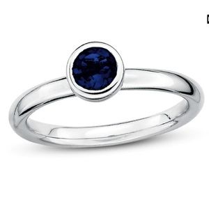 Sapphire Sterling Silver Ring